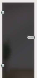 Lava Grey design on frosted glass